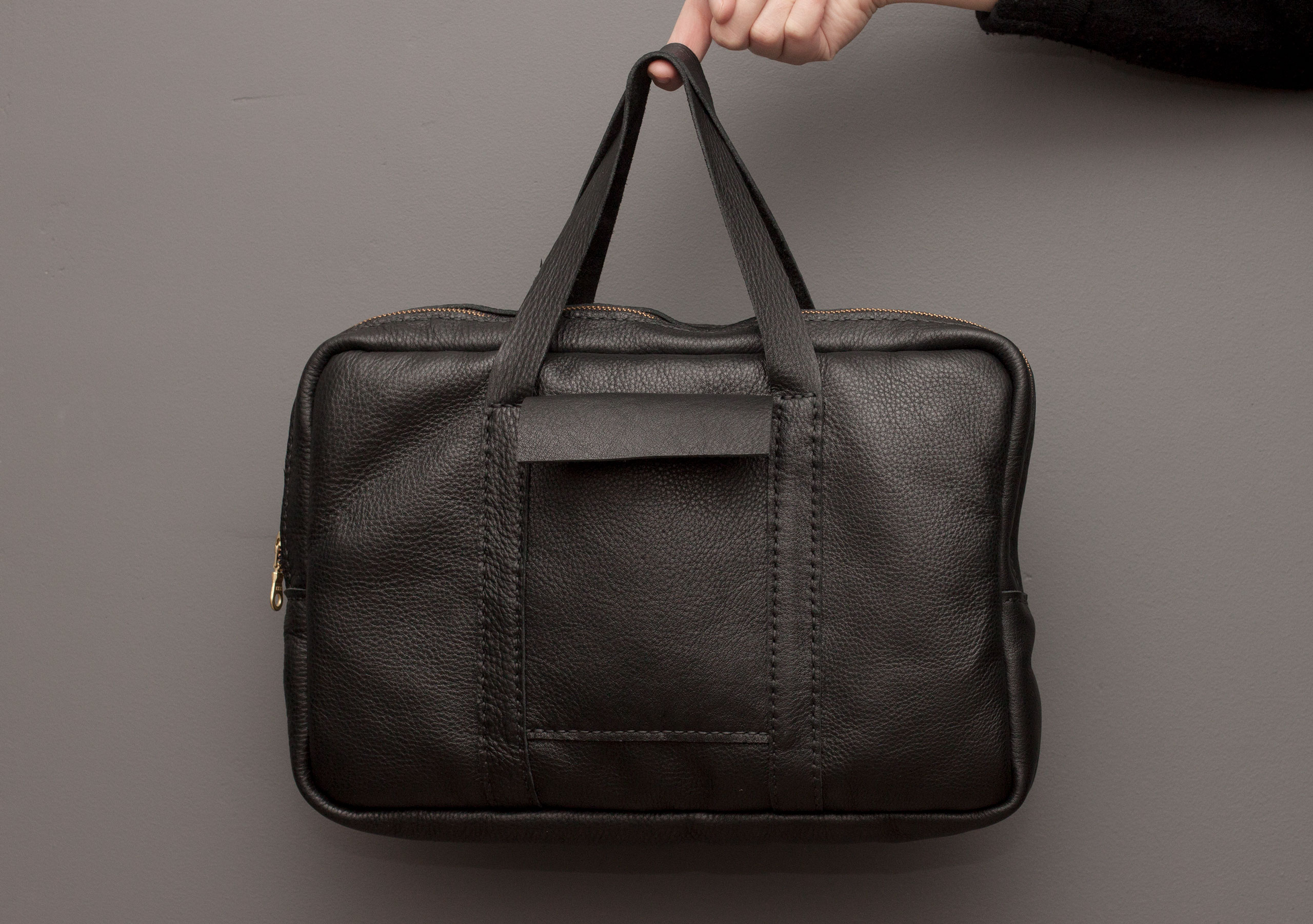 A. Hoem leather detail