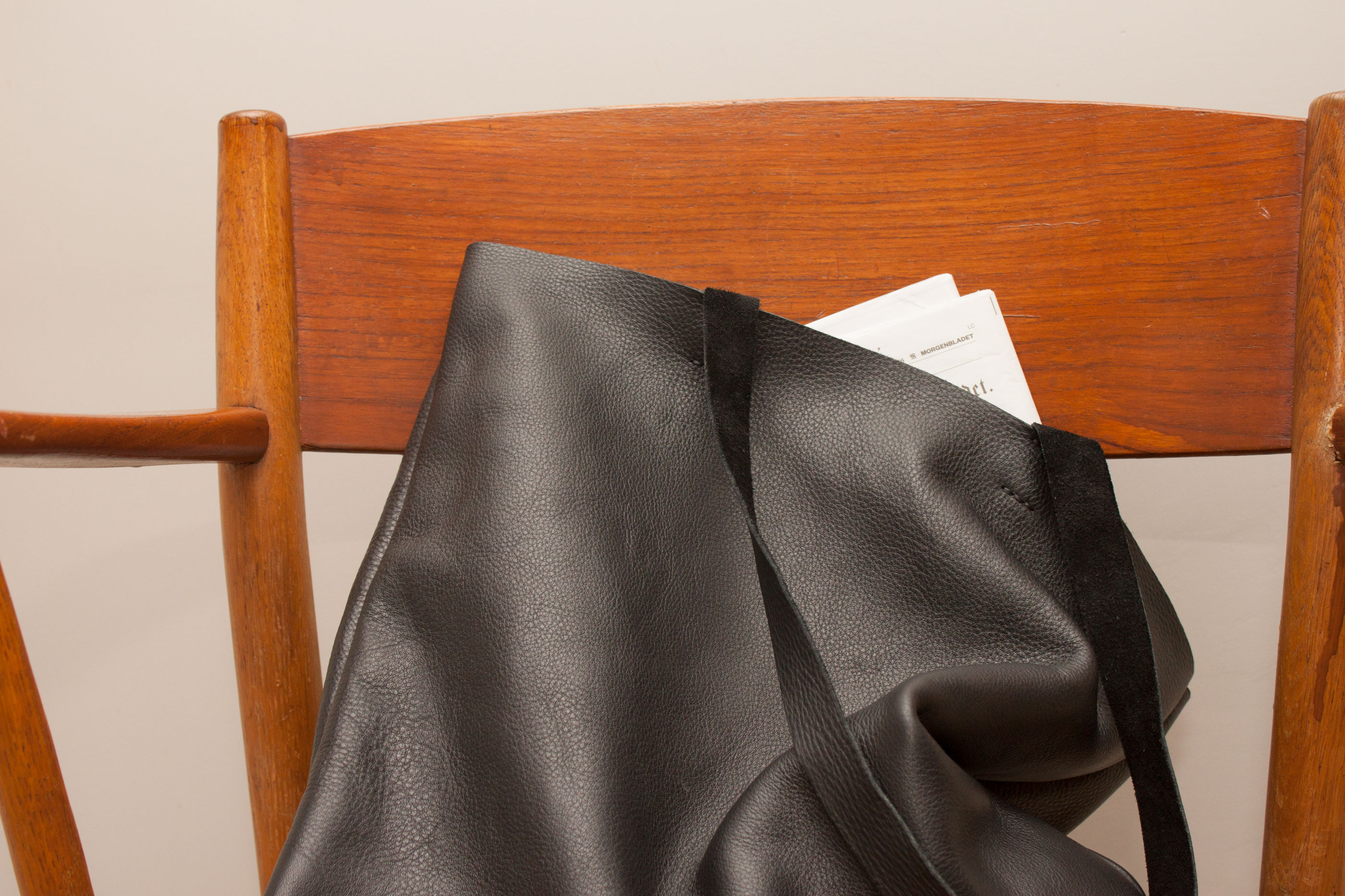 A. Hoem leather work detail