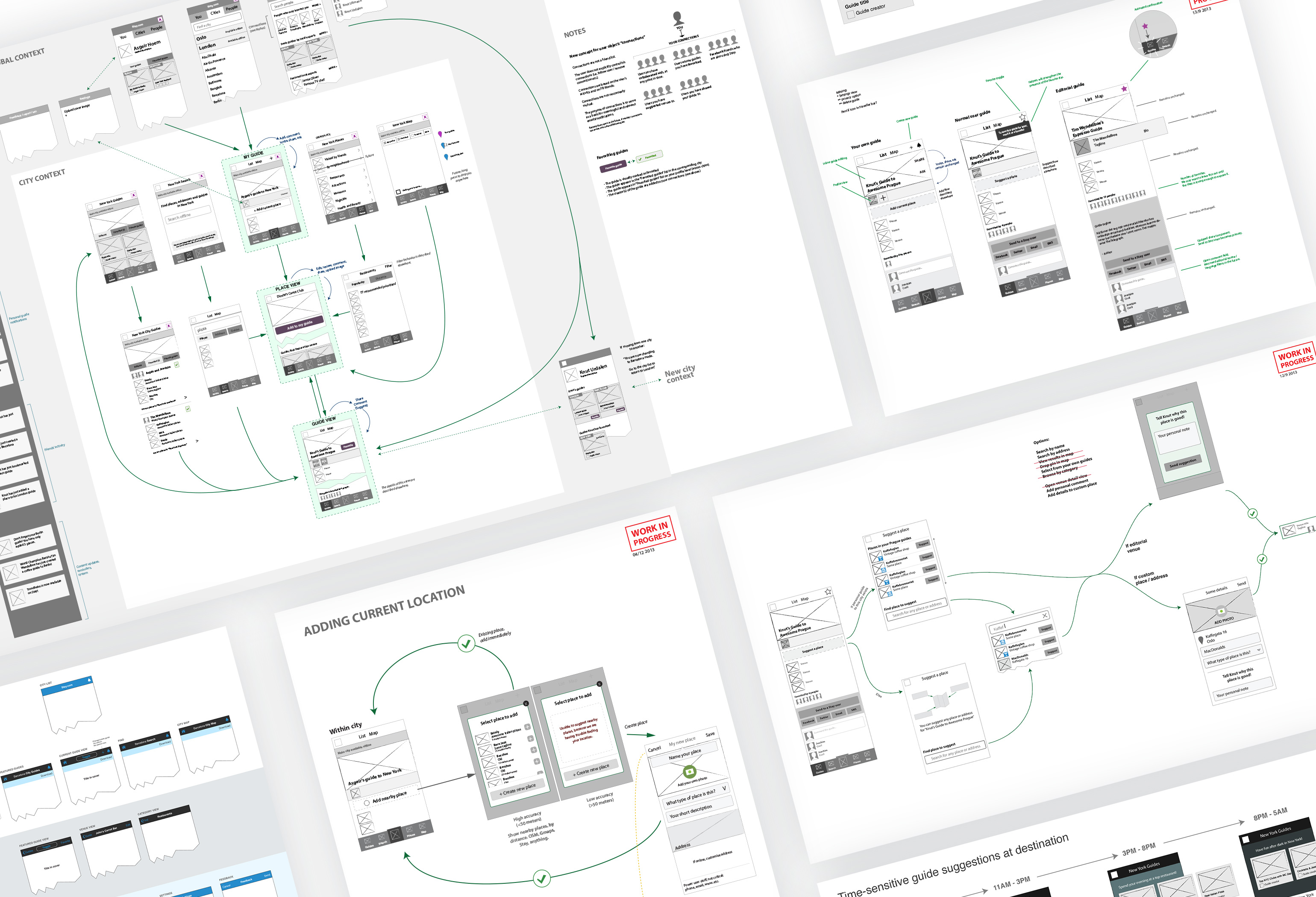 Stay.com wireframes